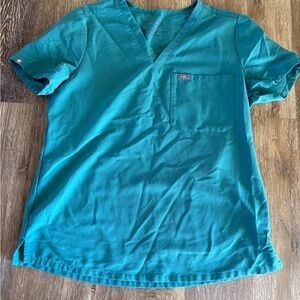 Figs Catarina scrub top, cactus green, size M